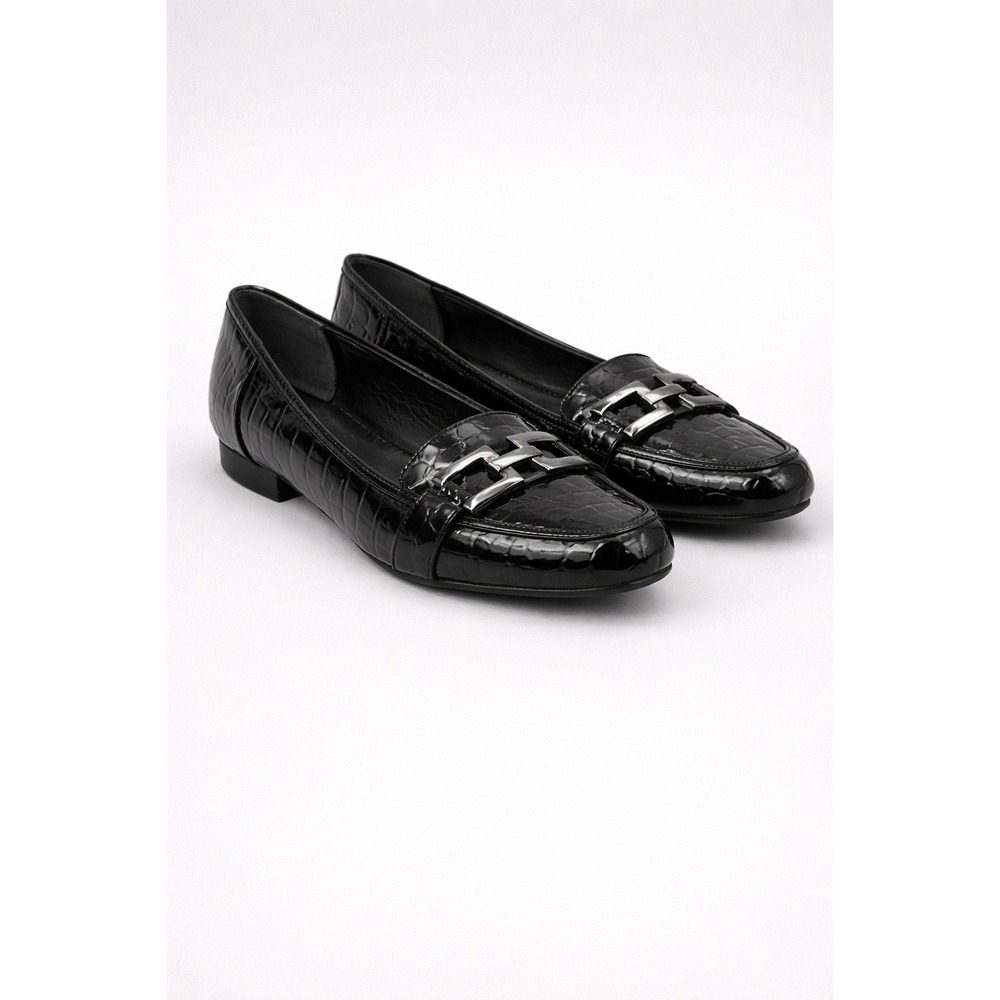 Alfani Black Patent Croc Loafers Size 10M‎ | Slip-On Comfort Flats